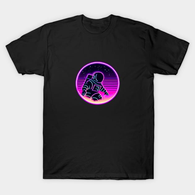 Neon Astronaut T-Shirt by Viking shop